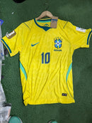 Camisa Neymar 10 Brasil Jogador Amarela | Tailandesa 1.1
