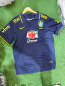 Camiseta De Treino Seleção Brasileira Guaraná & Vivo Azul | Tailandesa 1.1 Premium