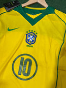 Camisa Retrô Brasil Ronaldinho 2002 | Tailandesa 1.1
