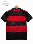 Camiseta Flamengo Preta e Vermelha Listras 2026 Torcedor